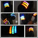  Đèn LED thể thao ban đêm nylon Vòng đeo tay ánh sáng, đặc điểm kỹ thuật: Phiên bản pin (màu xanh lá cây) 