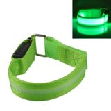  Đèn LED thể thao ban đêm nylon Vòng đeo tay ánh sáng, đặc điểm kỹ thuật: Phiên bản pin (màu xanh lá cây) 