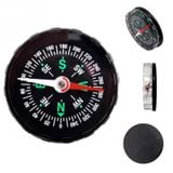  10 PCS DC45 Di động Mini Chính xác La bàn Hướng dẫn thực hành cho Cắm trại Đi bộ đường dài Hướng Bắc Thiết kế Nút sống sót La bàn, Đường kính: 45mm (Đen) 