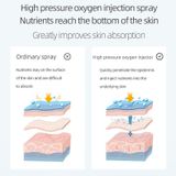  Máy phun oxy áp suất cao cầm tay Máy phun sương lớn cầm tay Thiết bị dưỡng ẩm làm đẹp cho gia đình, Màu sắc: Vàng mạ điện 