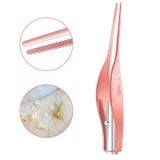  3 PCS Nhíp dụng cụ thìa có thể nhìn thấy ánh sáng (Giao màu ngẫu nhiên) 