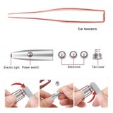  3 PCS Nhíp dụng cụ thìa có thể nhìn thấy ánh sáng (Giao màu ngẫu nhiên) 