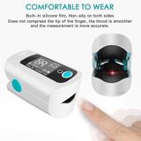  Máy dò bão hòa oxy X1805 Giám sát y tế Nhịp tim Clip ngón tay Oimumeter (Đen) 