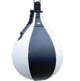  Boxing Speed ​​Ball Fitness Vent Ball Người lớn Treo Túi đấm Miễn phí (Hình quả lê Đen & Trắng) 