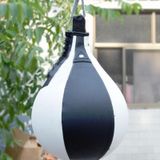  Boxing Speed ​​Ball Fitness Vent Ball Người lớn Treo Túi đấm Miễn phí (Hình quả lê Đen & Trắng) 