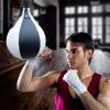  Boxing Speed ​​Ball Fitness Vent Ball Người lớn Treo Túi đấm Miễn phí (Hình quả lê Đen & Trắng) 