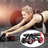  HT01 Tự động Rebound Bốn bánh xe Máy tập Bụng Im lặng Thiết bị tập thể dục, Đặc điểm kỹ thuật: Với Đệm quỳ 