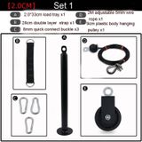  Thiết bị tập thể dục tự chế tại nhà Thiết bị tập luyện kéo xuống cao Rally Triceps, Đặc điểm kỹ thuật: Bộ khay đĩa chuông 2.0cm 1 