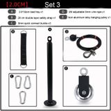  Thiết bị tập thể dục tự chế tại nhà Thiết bị tập luyện kéo xuống cao Rally Triceps, Đặc điểm kỹ thuật: Bộ 3 khay đĩa chuông 2.0cm 