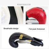  NW-036 Găng tay đấm bốc dành cho người lớn Găng tay huấn luyện chuyên nghiệp Găng tay chiến đấu Găng tay chiến đấu Muay Thái, Cỡ: 6oz (Đen) 