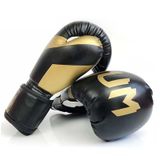  NW-036 Găng tay đấm bốc dành cho người lớn Găng tay huấn luyện chuyên nghiệp Găng tay chiến đấu Găng tay chiến đấu Muay Thái, Cỡ: 6oz (Đen) 