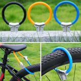  Vòng khóa xe đạp Khóa chống trộm Xe đạp Khóa an toàn nhỏ di động Khóa giá đỡ Khóa cáp đậm, Màu sắc: Đen 