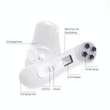  Radio Mesotherapy Điện di Face Beauty Pen Tần số vô tuyến LED Photon Trẻ hóa da mặt Xóa nếp nhăn (Trắng ngọc trai) 