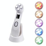  Radio Mesotherapy Điện di Face Beauty Pen Tần số vô tuyến LED Photon Trẻ hóa da mặt Xóa nếp nhăn (Trắng ngọc trai) 