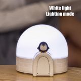  Aurora Igloo Star Projector Lamp 3D Starry Sky LED Night Light Music Box Version (Penguin) 