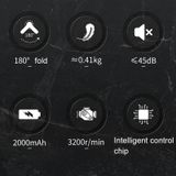  Fascia Gun Pocket Electric Shock Gun Súng massage cơ, Đặc điểm kỹ thuật: Gấp (Đỏ) 