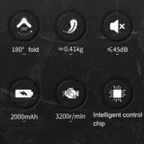  Fascia Gun Pocket Electric Shock Gun Súng massage cơ, Đặc điểm kỹ thuật: Gấp (Xanh) 