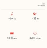 Fascia Gun Pocket Electric Shock Gun Súng massage cơ, Đặc điểm kỹ thuật: MiniB (Green) 