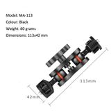  MA-113 Black YJ Magic Arm Bracket Mount 1/4 inch Ball Head Magic Arm 