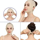  076 Phiên bản nâng cao kích thước L dành cho nam và nữ Băng bó nâng mặt V Face Mặt nạ định hình cằm đôi 