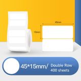  Nhãn nhiệt giấy tự dính giấy cố định tài sản thẻ quần áo giá thẻ cho niimbot B21 / B3S, kích thước: 45x15mm 460 tờ 