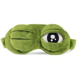  Mặt nạ mắt dễ thương sang trọng3D Frog Shade Cover Sleeping Rest Travel Eye Mask với túi đá 