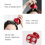  Máy mát xa da đầu Dụng cụ làm đẹp bằng điện Đa chức năng Dụng cụ vật lý trị liệu rung động đầu gối (Trắng) 