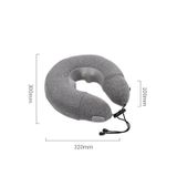  Gối mát xa cột sống cổ PL60 Gối mát xa cột sống cổ PL60 Gối cổ hình chữ U bơm hơi (Xám) 