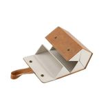  Hộp đựng kính trang sức đa chức năng Hộp đựng kính làm bằng da PU hạt nhỏ, Mẫu: L6403 (Đen) 