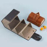  Hộp đựng kính trang sức đa chức năng Hộp đựng kính làm bằng da PU hạt nhỏ, Mẫu: L6403 (Đen) 