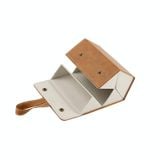  Hộp đựng kính trang sức đa chức năng Hộp đựng kính hạt nhỏ bằng da PU, Mẫu: L6392 (Nâu) 