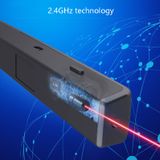  Bút quay trang laser Deli 2.4GHz Bút máy chiếu giọng nói có thể sạc lại, Mẫu: 2802PL (Trắng) 