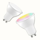  GU10 8W AC85-265V Đèn LED có thể điều chỉnh độ sáng Điều khiển từ xa Đèn trang trí cho ngày lễ (RGB + Trắng mát (5500-7000K)) 