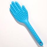  2 PCS Đa chức năng Cây cọ silicon toàn thân và Máy mát xa lưng Máy đánh trứng Giao màu ngẫu nhiên 