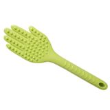  2 PCS Đa chức năng Cây cọ silicon toàn thân và Máy mát xa lưng Máy đánh trứng Giao màu ngẫu nhiên 