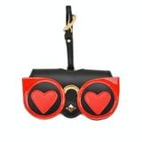  Hộp đựng kính râm PU dễ thương và ngộ nghĩnh Hộp đựng kính cầm tay có khóa treo, Màu: Red Love Cat Girl 