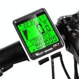  WEST BIKING Mountain Bike Wireless Code Meter Large-Screen Multifunctional Waterproof Speedometer 