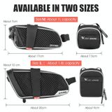  WEST BIKING Bicycle Waterproof Tail Bag Mountain Bike Riding Equipment Saddle Bag Small (Black Red) 