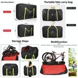  WEST BIKING Folding Bicycle Bag Bicycle Storage Bag Small （Green） 
