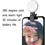  2 PCS Điện thoại di động Đổ đầy ánh sáng Máy ảnh Ảnh LED Đèn selfie (Hồng) 
