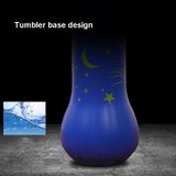  Mô hình Mặt trăng và các ngôi sao Trẻ em Bơm hơi Tumbler Cột đấm bốc thẳng đứng Túi đấm túi cát, Chiều cao: 1,6m 