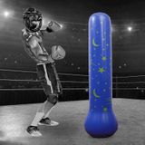  Mô hình Mặt trăng và các ngôi sao Trẻ em Bơm hơi Tumbler Cột đấm bốc thẳng đứng Túi đấm túi cát, Chiều cao: 1,6m 