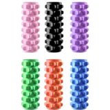  Bộ cột Yoga Thư giãn cơ bắp 3 trong 1 Eva Foam Roller rỗng, Chiều dài: 45cm (Răng sói đen) 