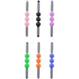  3 trong 1 Con lăn xốp Eva Bộ cột Yoga thư giãn cơ rỗng, Chiều dài: 45cm (Răng sói tím) 