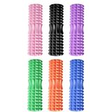  Bộ cột Yoga thư giãn cơ bắp 3 trong 1 Eva Foam Roller rỗng, Chiều dài: 33cm (Hình lưỡi liềm màu cam) 