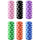  3 in 1 Eva Foam Roller Hollow Muscle Relaxation Muscle Column Set, Length: 45cm (Orange Wolf Tooth) 
