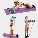  Dây Kéo Bụng Bánh Xe Đa Năng Tại Nhà Thiết Bị Tập Thể Dục Tập Bụng Bụng Có Đĩa Xoắn Eo (Hồng) 