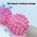  2 CÁI 2-Ball Massage thư giãn cơ bắp Hedgehog Ball Yoga Stick Thanh lăn (Màu xanh lá cây) 