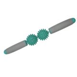  2 CÁI 2-Ball Massage thư giãn cơ bắp Hedgehog Ball Yoga Stick Thanh lăn (Màu xanh lá cây) 