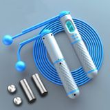  Dây / Không dây Phiên bản sử dụng kép dành cho sinh viên Bài tập thể dục Đếm thông minh Dây bỏ qua với trọng lượng tải (Trắng xanh) 